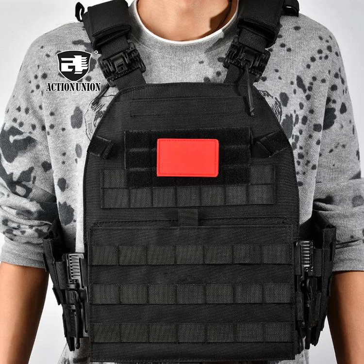 Factory Custom Oxford Fabric Detachable Outdoor Workout Training Equipment Tactical Vest quick release with 3d mesh pads