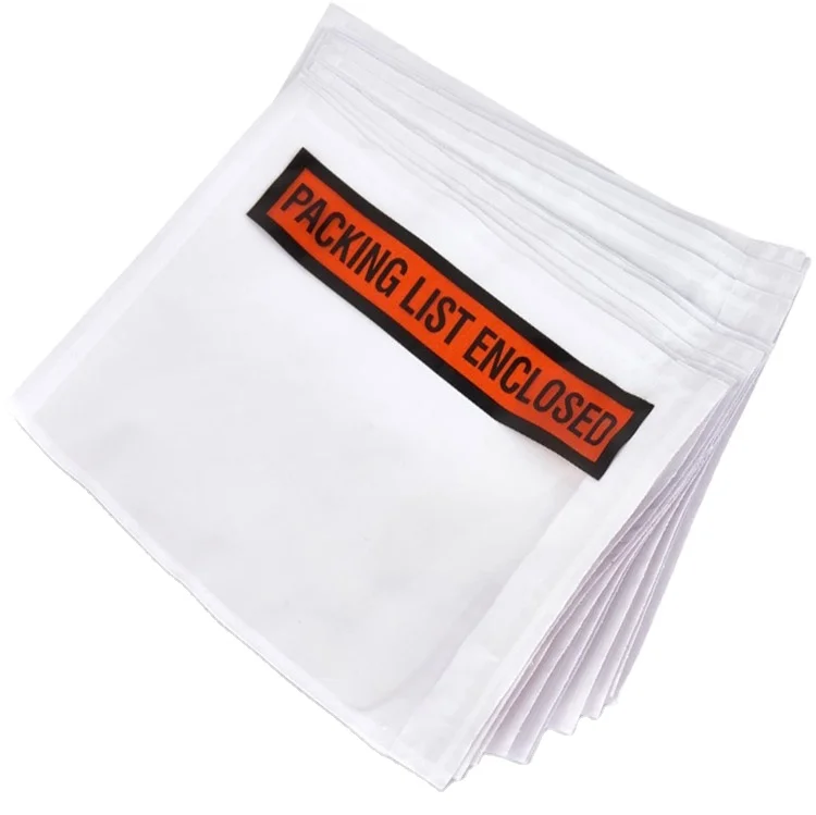 XMC-Eco friendly Packing List Shipping Label Envelopes  Invoice Enclosed Adhesive Bags for express
