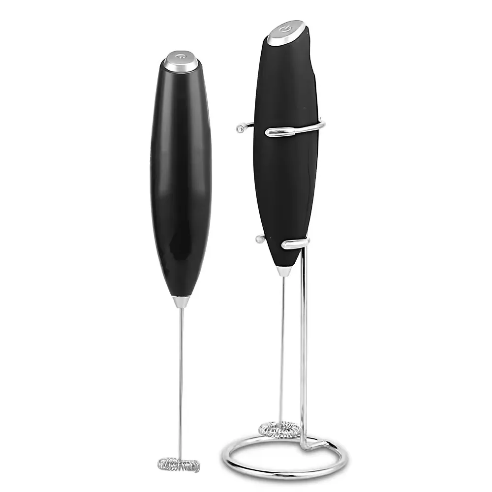 Coffee Electric Milk Frother Handheld Automatic Portable With Battery Kitchen Powerful Commercial With Stand