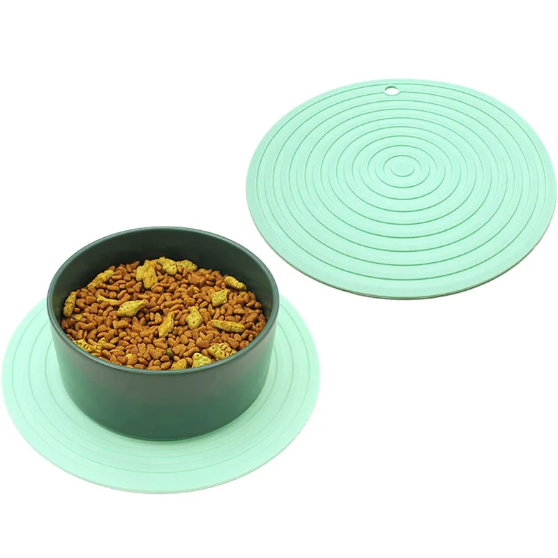 Manufacturer wholesale washable silicone feeding washable mat placemat for cats and dogs