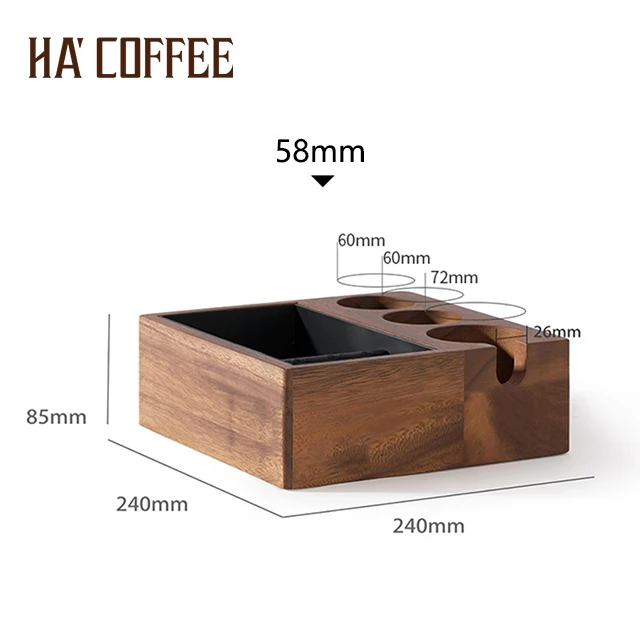Stainless With Gasket Coffee With Capsule Drawer Stainless Steel Large 4 In 1 Espresso And Tamp Tamper Station Kit Set Knock Box