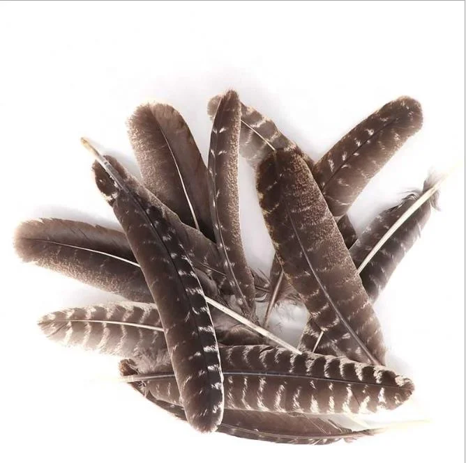 Оптовая продажа высококачественное перо для женщин «сделай сам» в виде крыла индейки 20-30 см Натуральное