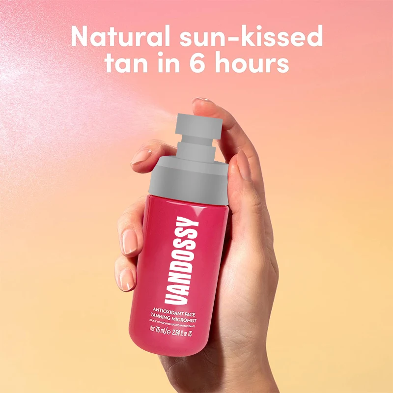 Custom 75ml Private Label Moisturizing Self Tanning Spray Mist Tan For Face