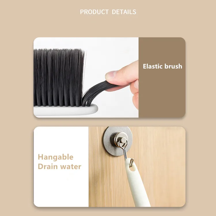 PP Soft Bristle Hand Broom Household Cleaning Brush for Cleaning Dust Bed Sofa Furniture