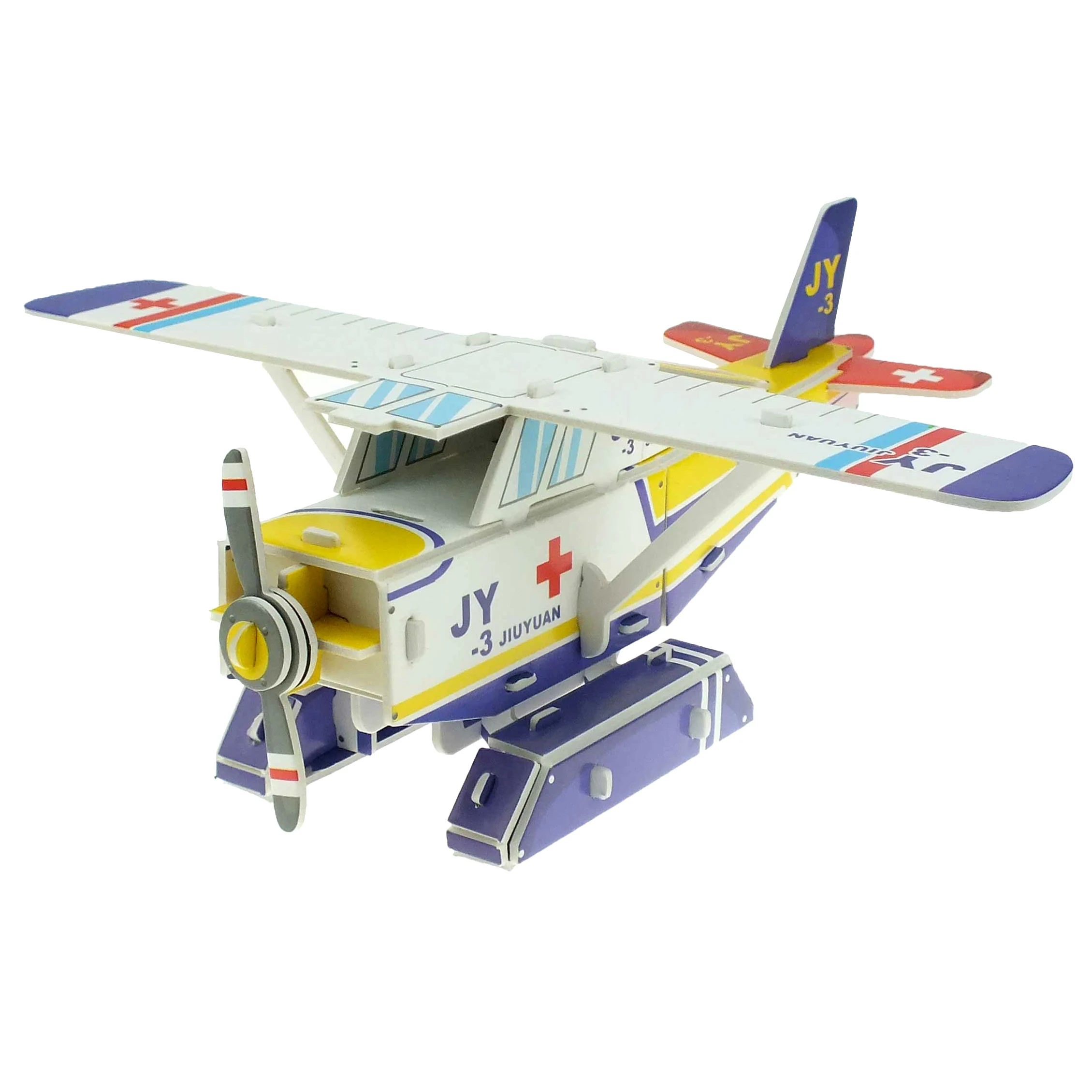 non-toxic eco-friendly gift custom DIY paper puzzle 3D Tank & Warcraft paper puzzle educational brain teaser toy for kids