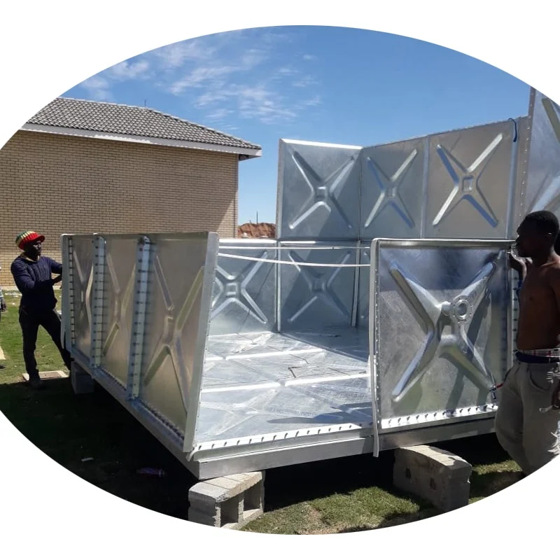 Huili Pressed Galvanized Stock Steel 100000 liter Water Tank 50000 Liter Gallon