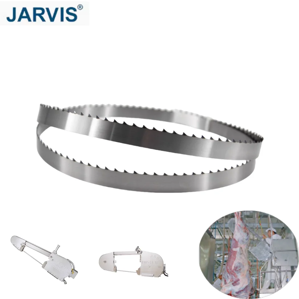 Jarvis China,Imported 112*3/4*0.022in*3T Carbon steel carcass splitting band saw blade for slaughter house,meat processing plant