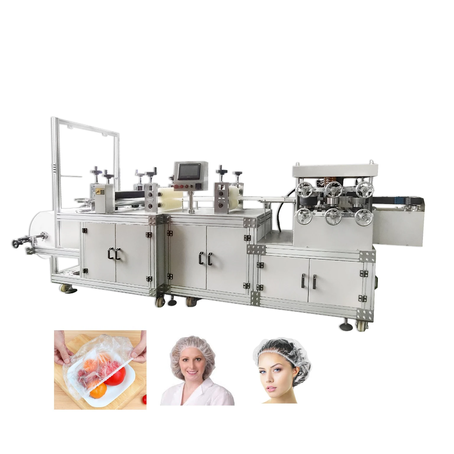 Disposable Pe Plastic Bouffant Cap and Bathing Head Cover Making Machine