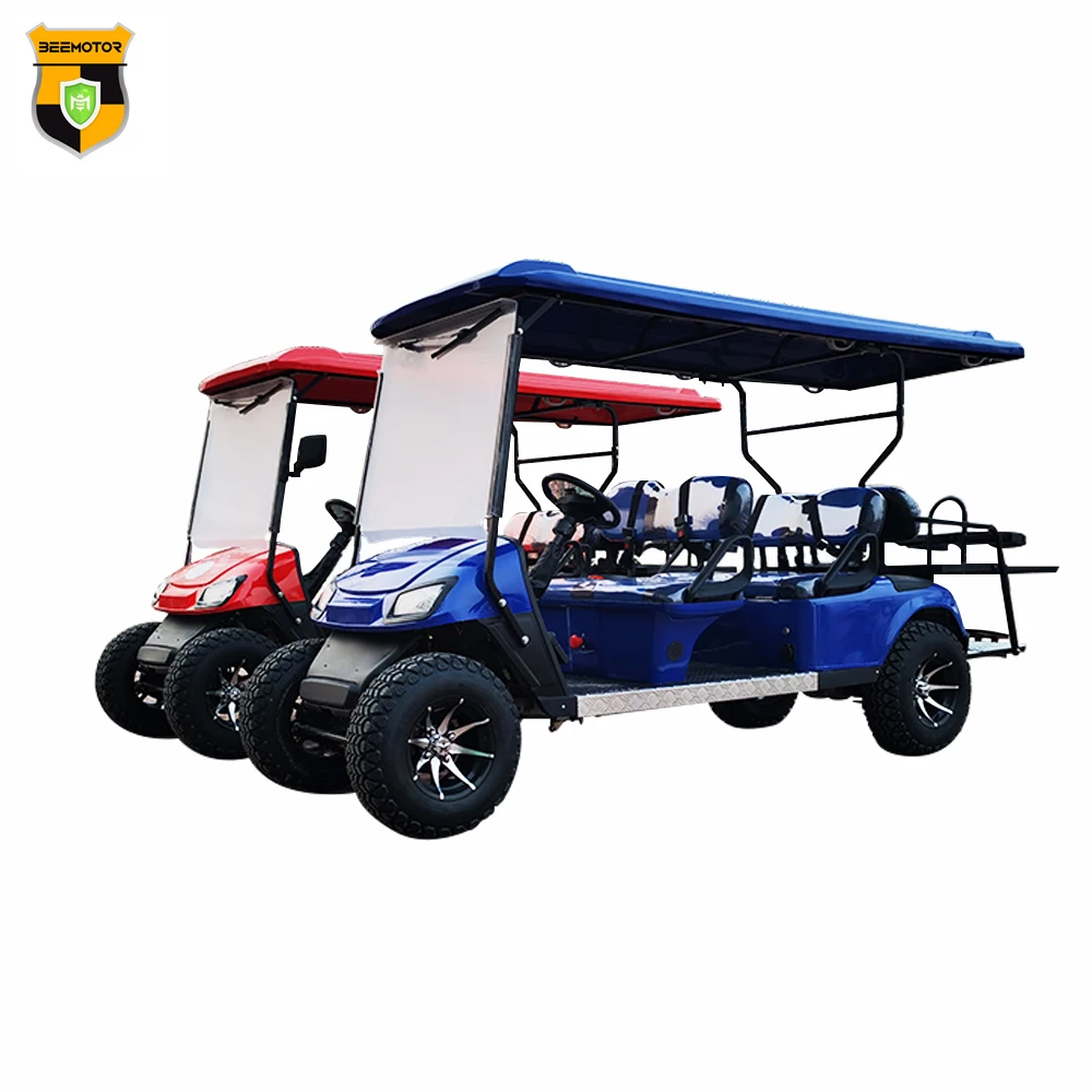 Cheap Lithium Battery Solar Powered Golf Car 4 Seat Electric Gas Golf Cart 4 Seater