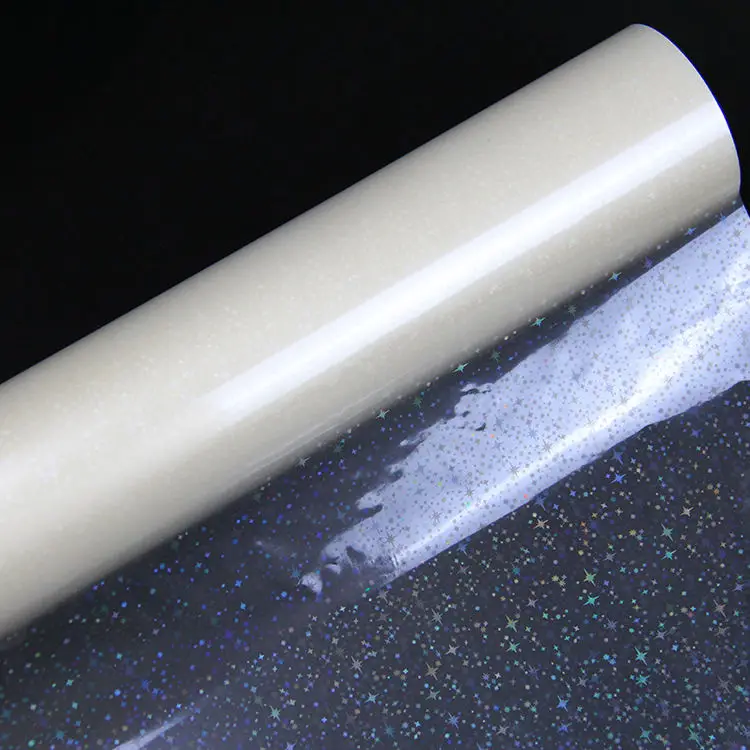 Wholesale surface protective film star pattern holographic high gloss lamination film