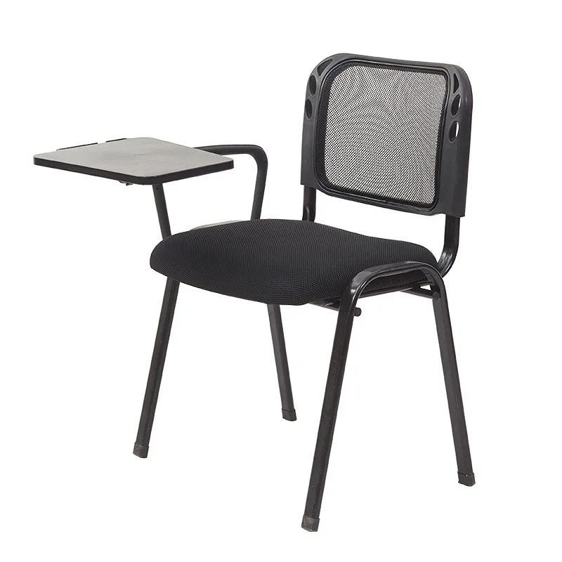 buy plasticchair conference blue and black office furniture training room training chair student learning chair with writing pad