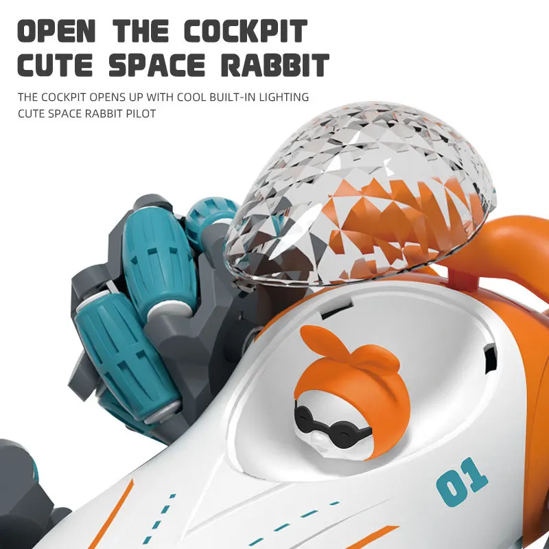 New 2.4g Double Side Astronaut Remote Control Drift Stunt Cars 4WD With Light Radio Control Toys Rc Car