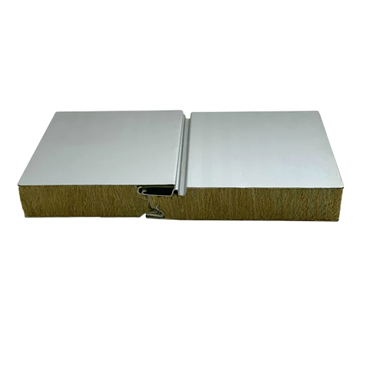 Chinese suppliers manufacturing high-density fire protection rock wool sandwich panel for sale