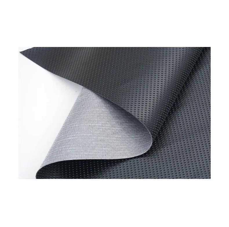 Eco Punched Faux Leather Half Hole Microfiber Leather For Car Steering Wheel Cover