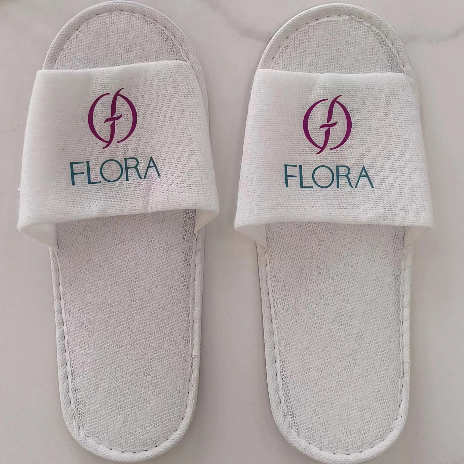 Hotel slippers customized nap cloth closed toe disposable spa air eva hotel slippers sandals slides slippers for women men