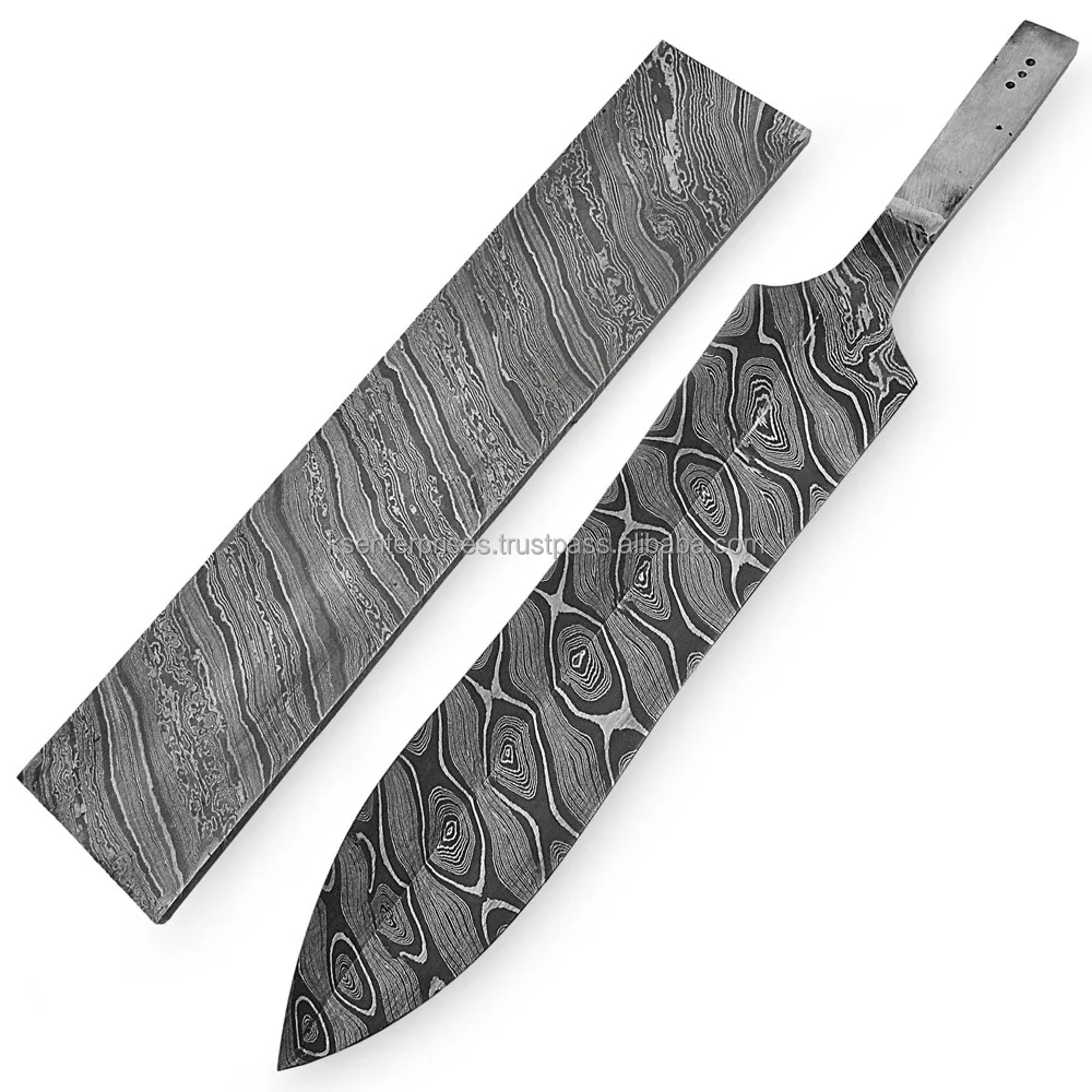 
Damascus Steel Handmade Custom Straight Billets ( Bars ) For Making Knives 