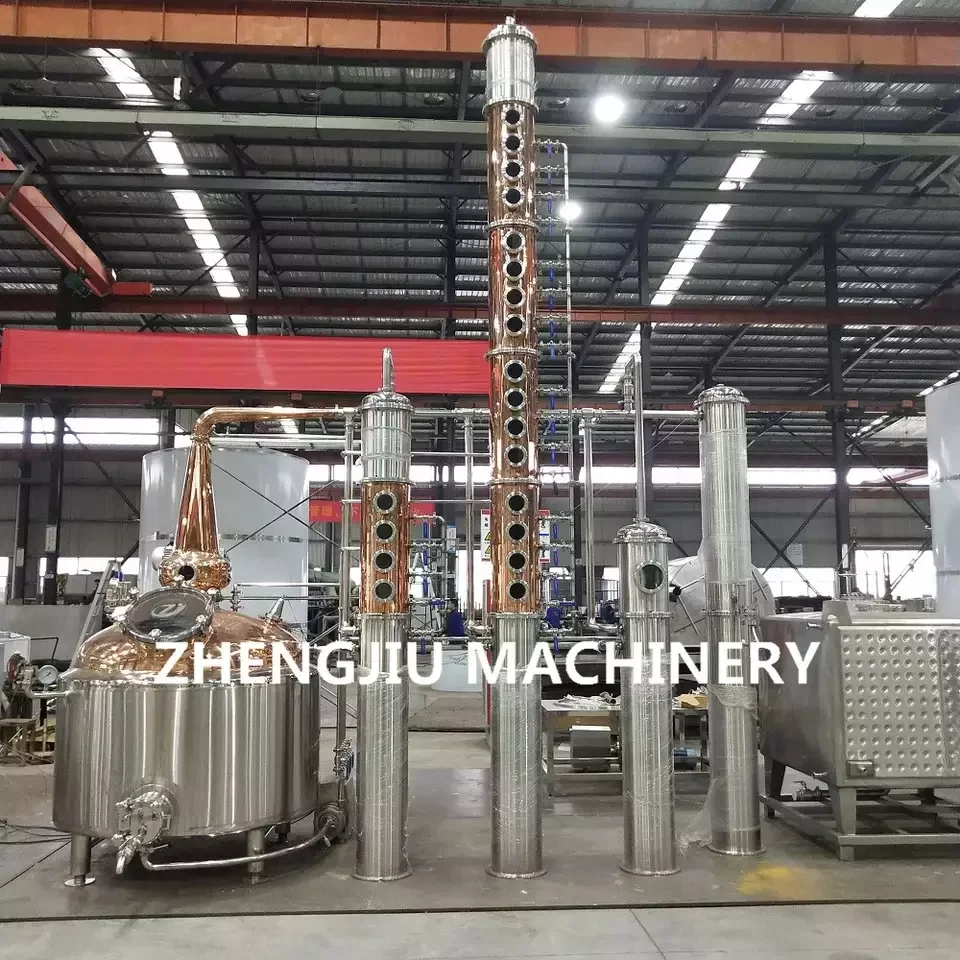 ZJ Alcohol Still Rum Whisky Brandy Liquor Wine Distillery Vodka Making Machine 1000L