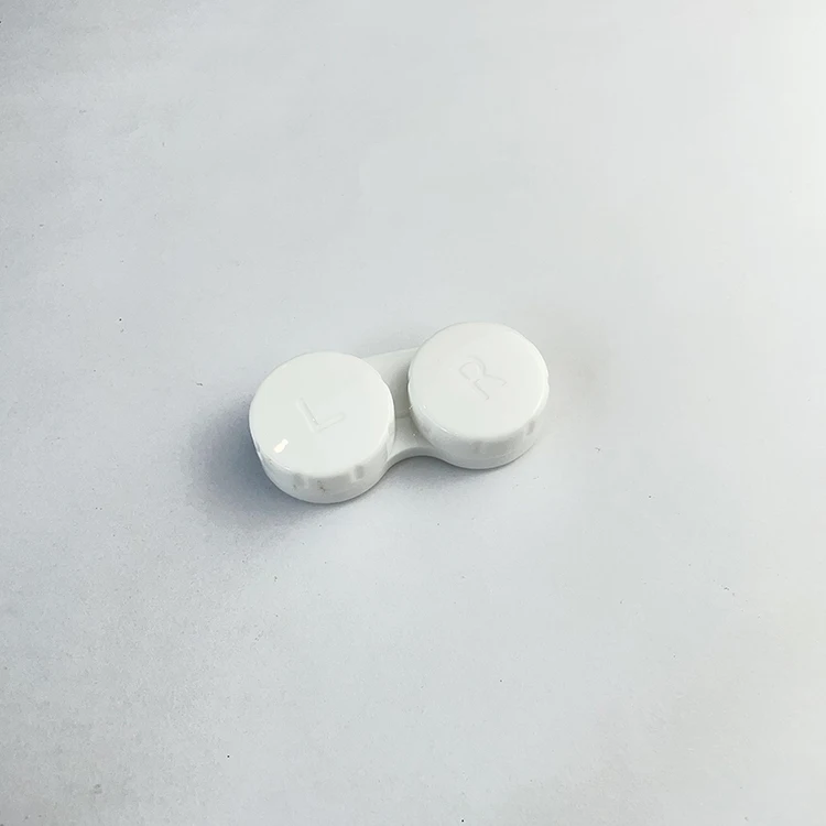 Koncci  Chinese Factory White Case for Contact Lenses Black Case Contact Lenses Colored Contact Lens Case CL-M220