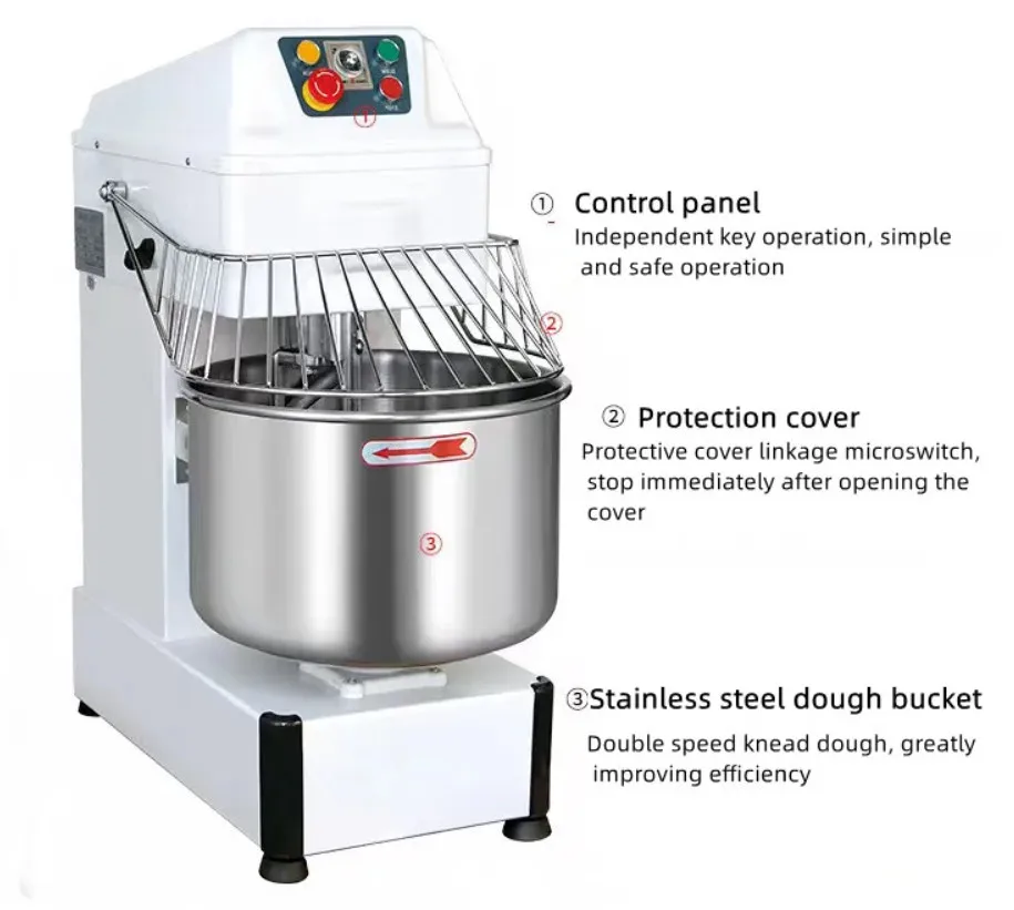 Commercial HS60 Dough mixer Automatic pizza dough mixer industrial dough mixer 25kg heavy duty price on sale