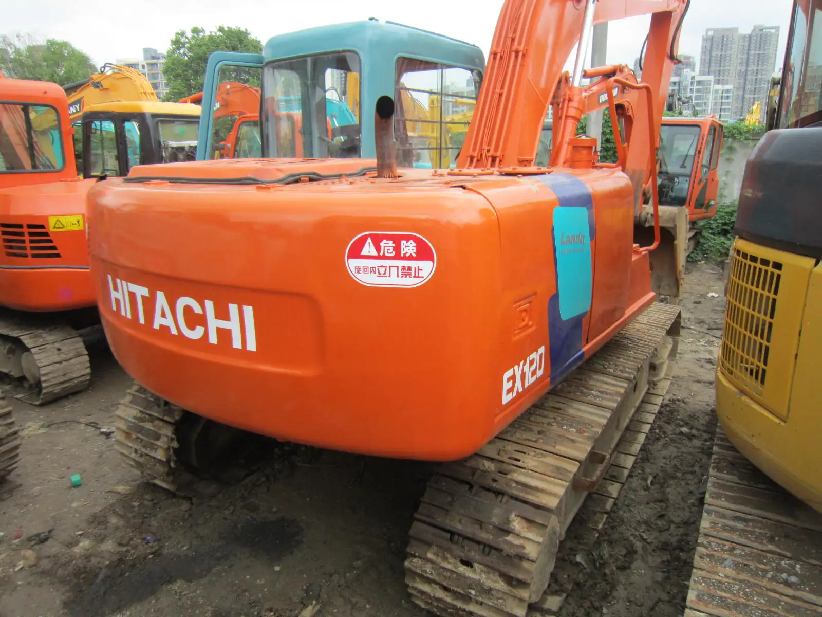 Hitachi 120 подержанный экскаватор двигатель для экскаватора ISUZU двигатели и запчасти двигателя Kawasaki Ex120
