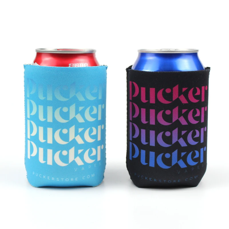Custom large beer can cooler neoprene bottle insulated sleeve