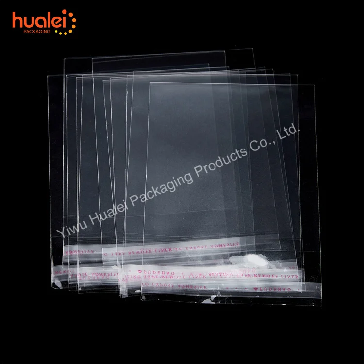 Printed Small Transparent Self Adhesive Sealing Cello Cellophane OPP BOPP PP PET Bag for Balloon Cookie Packaging Packing Bags