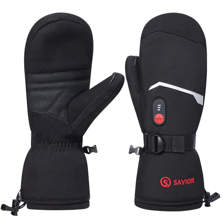 Outdoor Winter Waterproof Windproof Breathable Warming Thermal Rechargeable Battery Touchscreen Downhill Skiing Heated Gloves