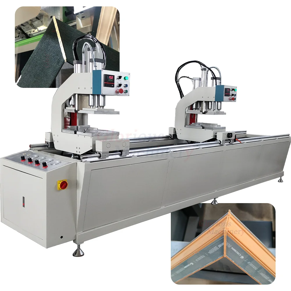 UPVC Plastic Window CNC Four Point side 2 head seam welding machine