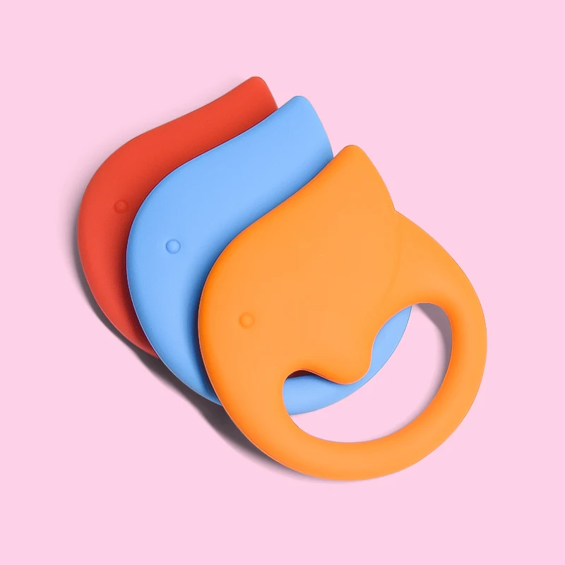  Legenday Colorful Elephant Shaped Soft Silicone Baby Teether Bpa Freefood