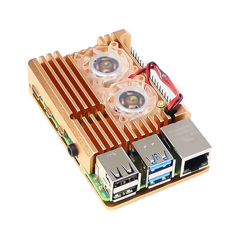  SZOMK raspberry pi 4 охлаждающий вентилятор в металлическом корпусе корпус из алюминиевого