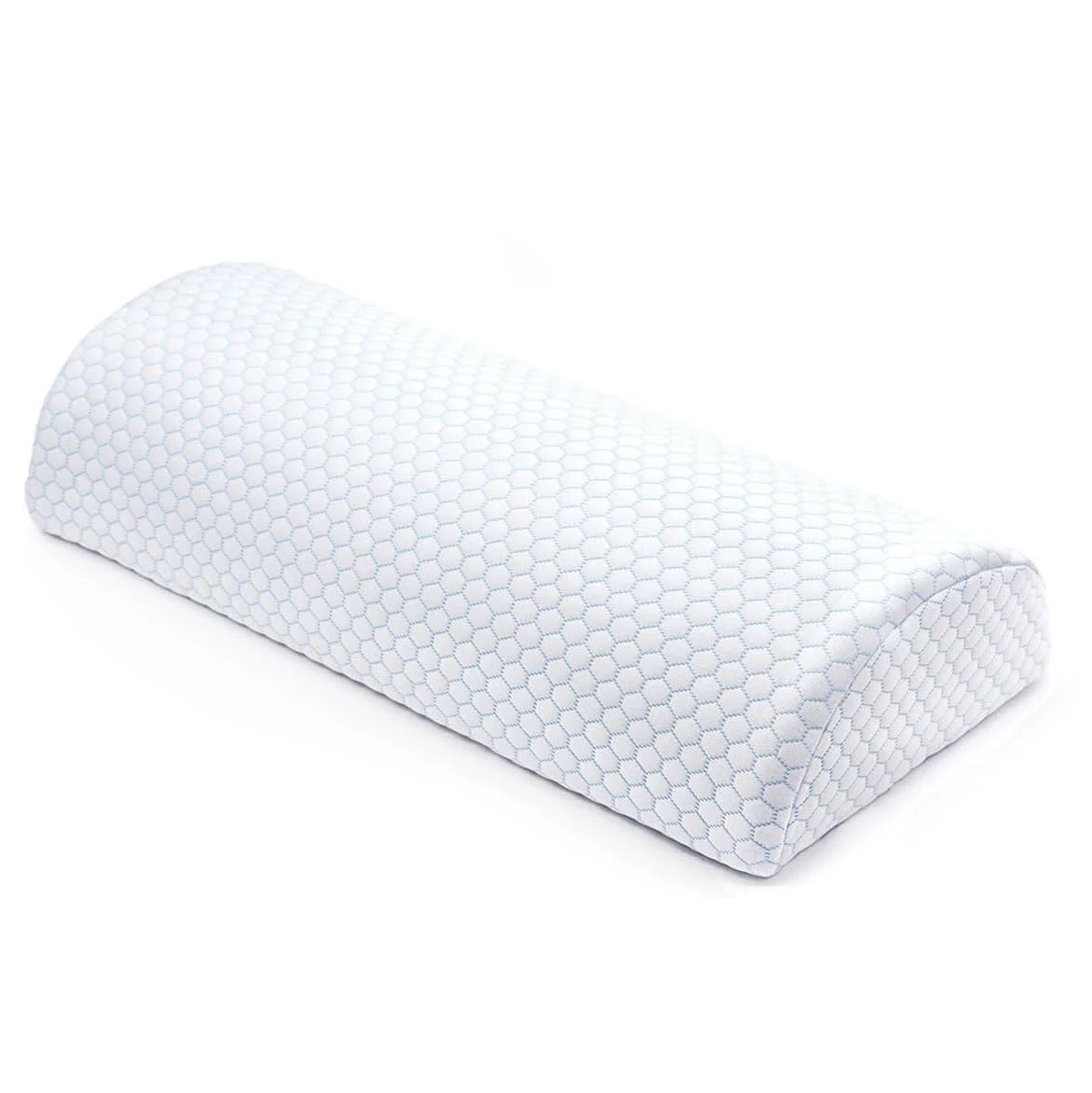 Large Half Moon Memory Foam Knee Pillow Cooling Washable Cover Bolster Pillow Legs Lumbar Rest Reading Bed Rest