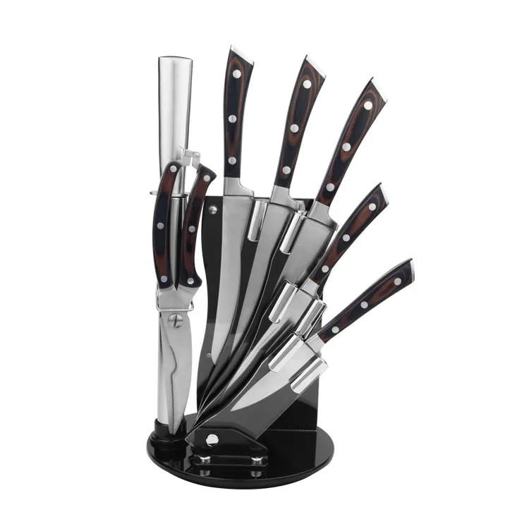 
8 pcs knife set with Knife Block 