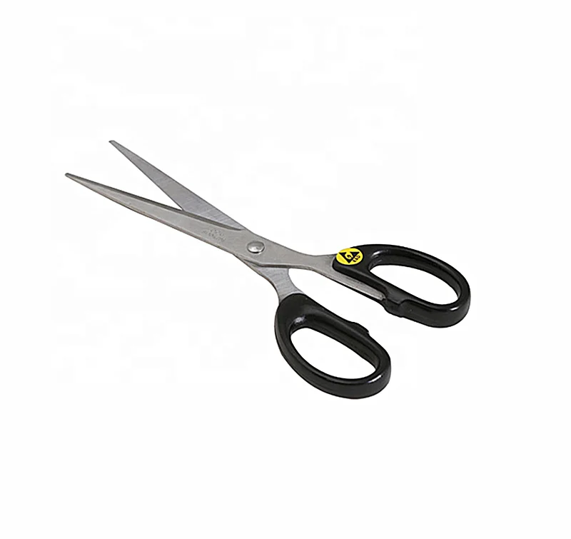 Black Plastic Antistatic Office Cleanroom ESD Scissors