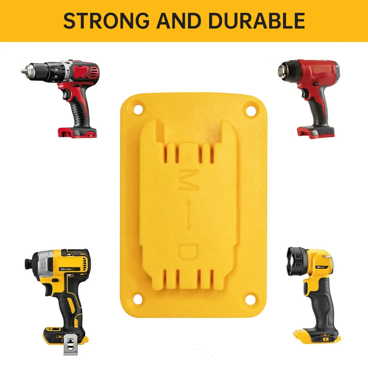 Wholesale Cordless Power Tool Mount Adapter Dock Holder Compatible with Dewalt 20v Tools & Milwaukee 18v M18 Tools Battery Mount