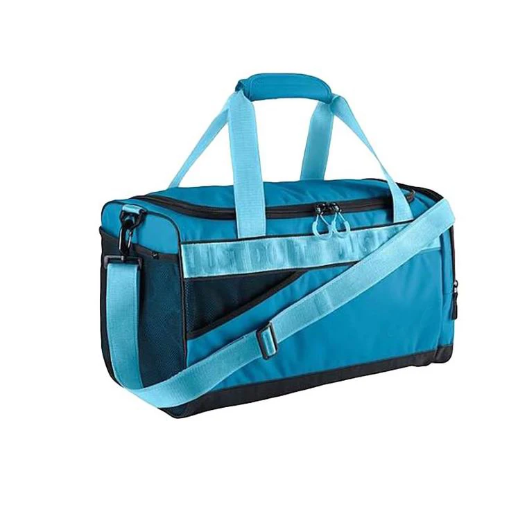 Duffel Gym Bag in Blue and Black for Women and Girls