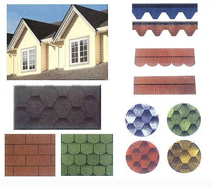 Fish scale asphalt shingle production line for roof materials