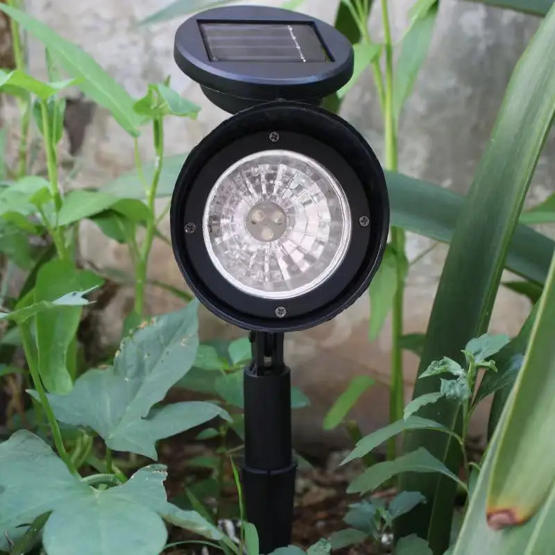 4 LED Solar Outdoor Lights Waterproof Solar Security Spotlights Adjustable for Yard Landscape Wall Lighting Dark Auto On/Off