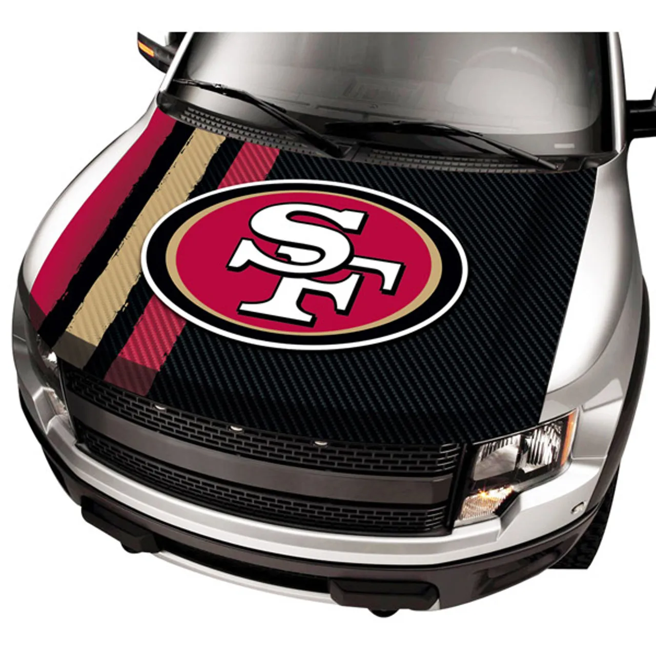 Good Quality Manufacture Wholesale Car Flag Hood Cover San Francisco 49ers 120x160cm Custom