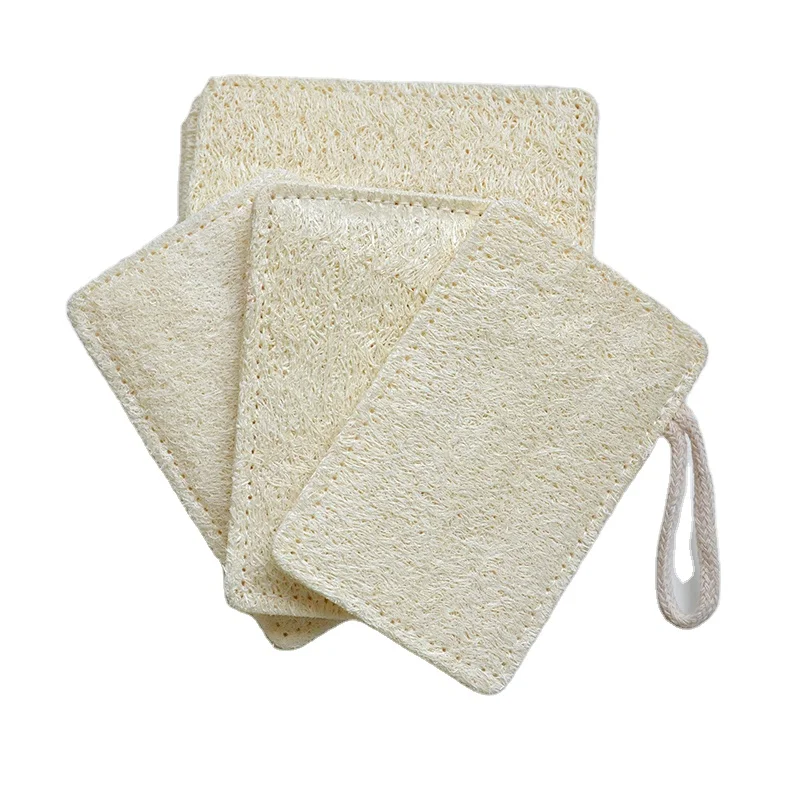 Biodegradable Eco Friendly Natural Dishwashing Dish Scourer Scouring Pads Luffa Cellulose Loofah Kitchen Dish Cleaning Sponge