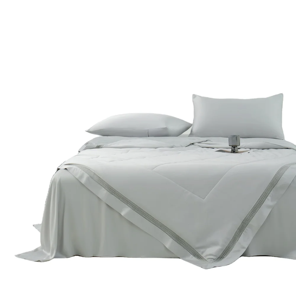 Factory Price 4 Pcs Duvet Cover Set 300TC Bamboo Fabric for Bedroom