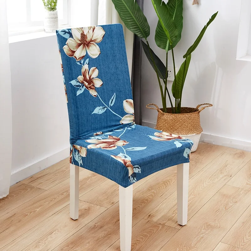 Non-slip Printed stretch removable washable chair covers for restaurants, hotels, ceremonies, banquets and wedding parties