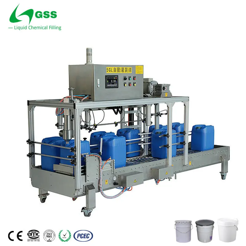 GSS 10-30L semi automatic additive solvent adhesive filling machine