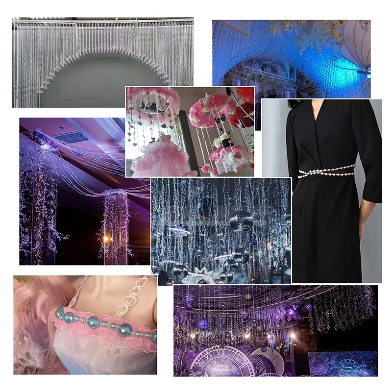 New Products Clear/Colored Acrylic Connecting Beads