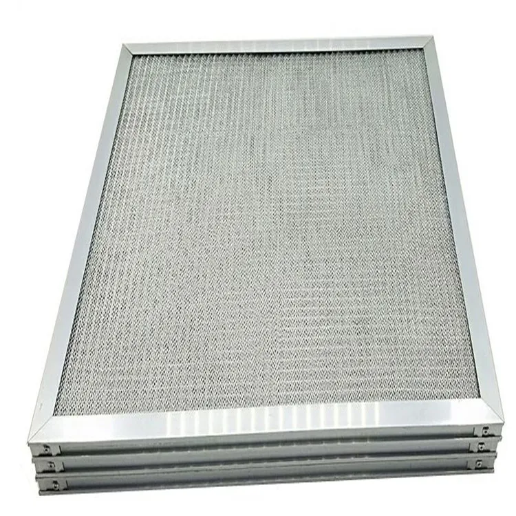 washable pleated aluminum panel air conditioner filter
