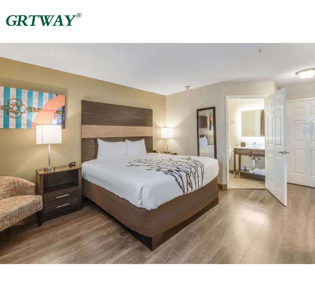 GRT6141 Hotel Custom Bedroom Sets Furniture Modern Beds Mainstay Suites Wooden Hotel Furniture