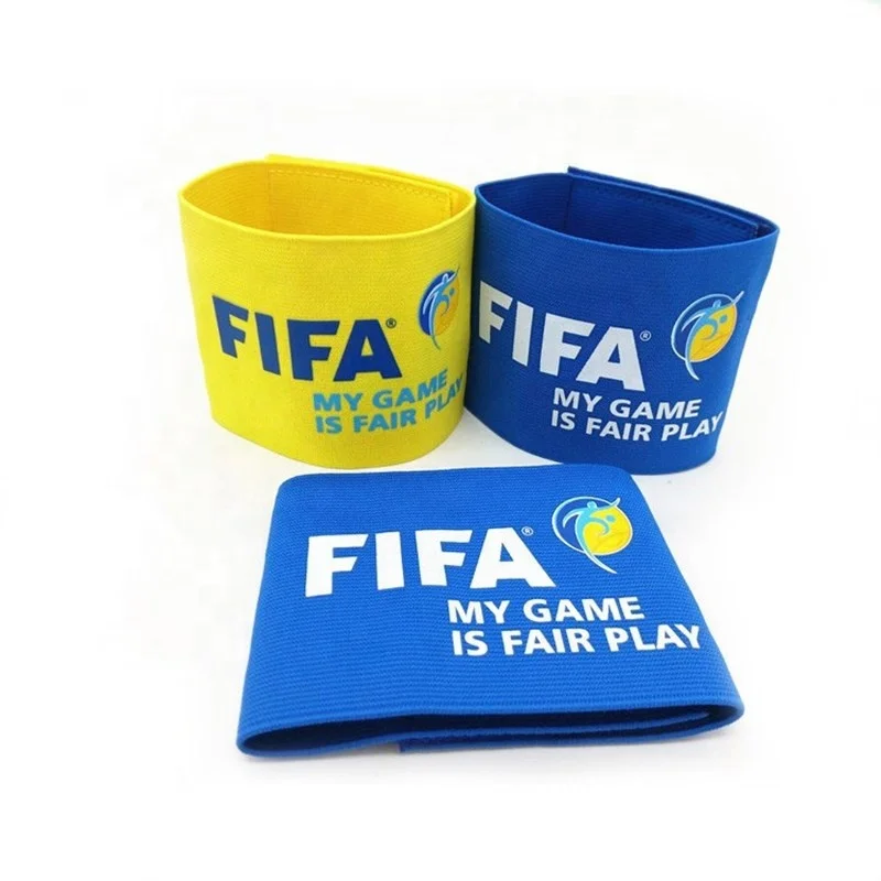 Wholesale Custom Logo Colorful Sport Soccer Captain Bands For Youth and Adults