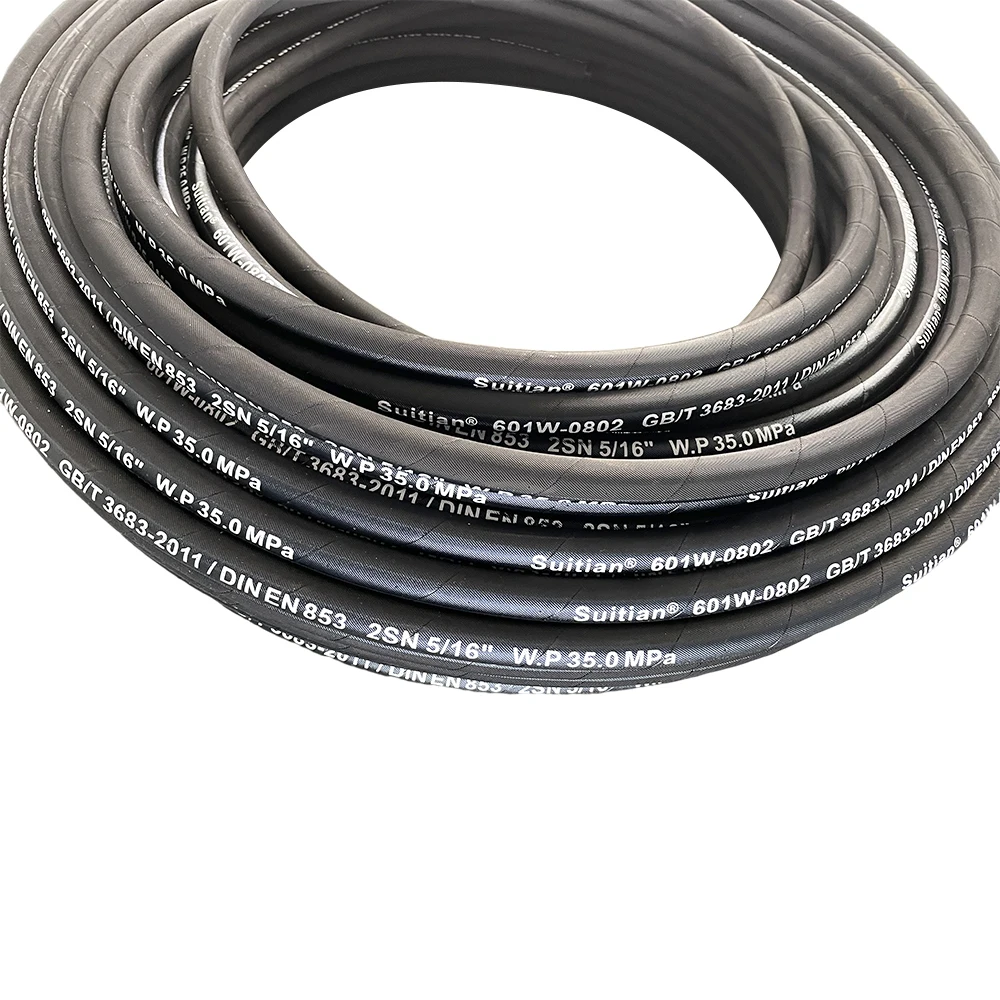 High Pressure Steel Wire Braided Rubber Hose Hydraulic Rubber Hose Carry Hose Assembly