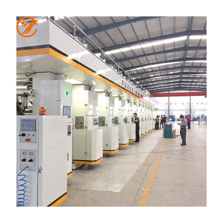 Yuncheng YCGP Model ELS Type 8 Color 1250mm LDPE Printer PE Printing Rotogravure Printing Machine