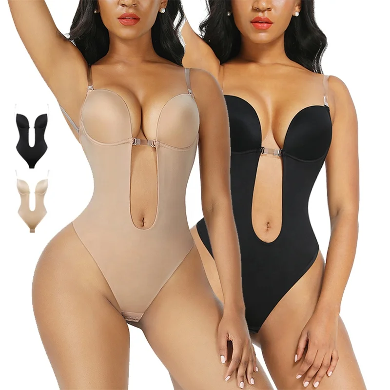 New Arrival Seamless Thong Bodysuit Women With Push Up Bra Invisible Backless Under Dress Bridal Shapewear