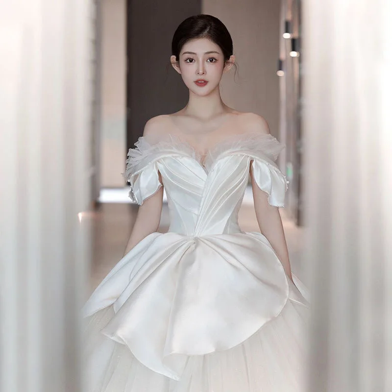 SUNNY French Wedding Dress New Bride Embroidered Wedding Dresses
